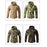 Men’s Waterproof Softshell Hooded Jacket With Fleece Lining In Forest Camouflage On Sale