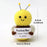 Handmade Positive Message Cute Upbeat Bee Crochet Plush Dolls For Desktop And Home Decor On Sale