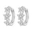 925 Sterling Silver Dreamy Celestial Elegance Stars Hoop Earrings On Sale 