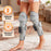 360° Cordless Air Compression Leg & Knee Massager with Heat, Rechargeable 3-Mode Calf Massage Wrap On Sale