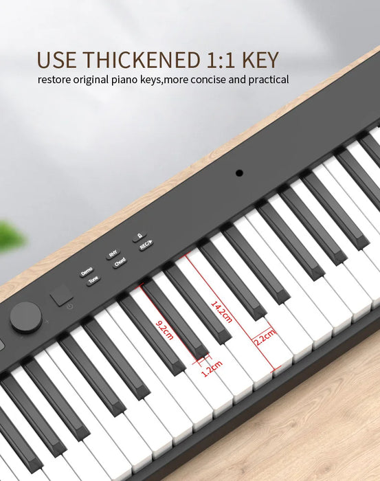 88 Keys Lightweight Portable Folding Digital Piano Full Set With MIDI Sustain Pedal On Sale