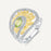 925 Sterling Silver 0.86Ct Natural Peridot Handmade Sunflower Ring On Sale