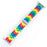Colourful brick-style resin watch band compatible with Apple Watch 38mm–49mm on sale