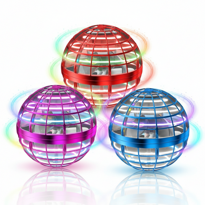 Blue, Red, Pink USB Rechargeable LED Mini Flying Drone Interactive Toy On Sale