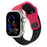 Red Black Two-Tone Irregular Shape Adjustable Silicone Sporty Watch Band Compatible with Apple Watch 38mm–49mm On Sale | Replacement Watch Band Compatible with Apple Watch Series 1–11, SE & Ultra 
