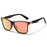 Classic Oval Vintage Style Sports UV400 Black Frame Red Lenses Sunglasses On Sale