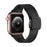 Black Modern Magnetic Buckle Genuine Cow Leather Apple Watch Band For Apple Watch Series On Sale