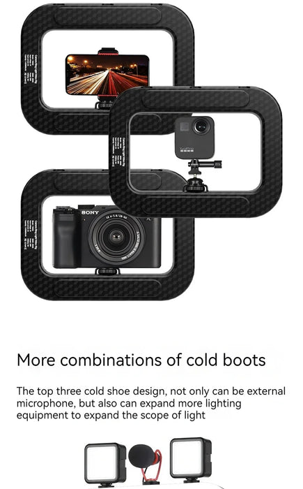 Rechargeable Handheld LED Ring Fill Light For Indoor, Outdoor Mobile Phone Photography, Selfie, Youtube Live On Sale