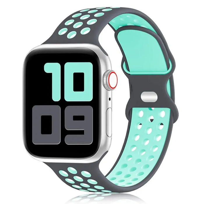 Gray Green Silicone Sport Band for Apple Watch Strap On Sale