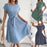 Floral Printed A-Line Vintage Style Chiffon Temperament Dress On Sale