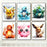 Pokemon Animated Series Characters Canvas Prints Painting Style Wall Art Posters For Home Decor On Sale