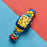 Colourful brick-style resin watch band with blue protective case compatible with Apple Watch 38mm–49mm on sale