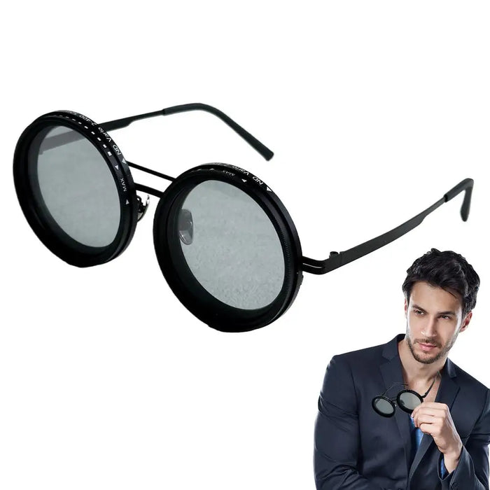 9 Gears Adjustable ND Dimming Filter UV Polarized Sunglasses On Sale