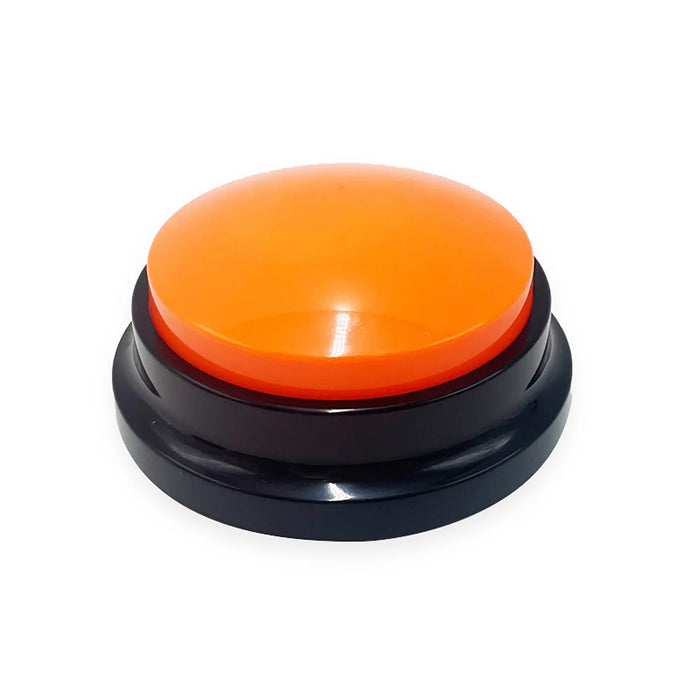 House Pet Training Communication Buzzer Orange Button With Playback And 30 Second Voice Recordings On Sale