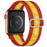 Spain flag soccer series nylon stretch adjustable watch band compatible with Apple Watch 38mm-49mm On Sale