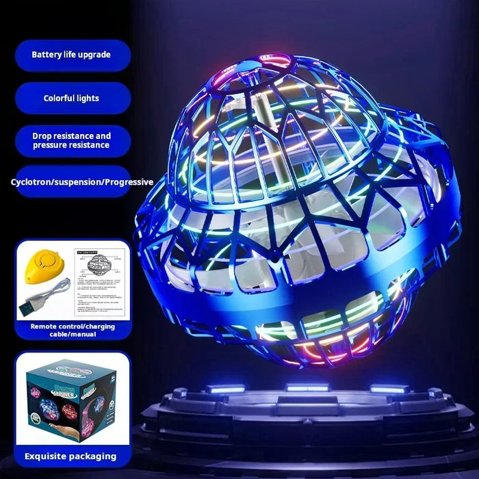 Blue LED Flying Ball Spinner Mini Drone On Sale