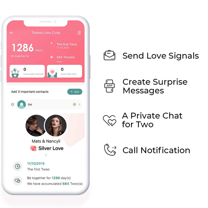 Smart App Connected Light Up Vibration Notification Bracelet Set For Couples On Sale