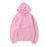 Super Comfy Pink Solid Color Pullover Hoodie Unisex Casual Streetwear Sweatshirt On Sale
