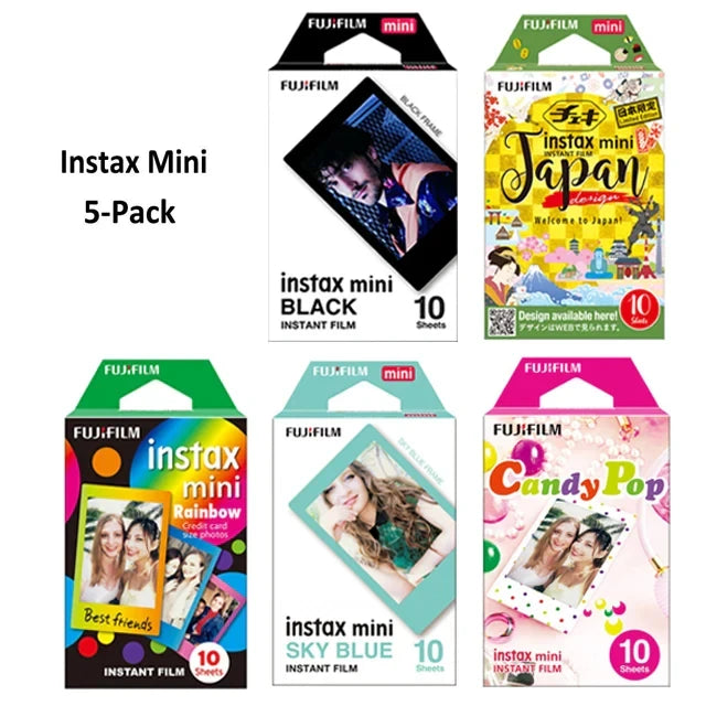 Fujifilm Instax Mini Instant Film 5-Pack On Sale - 50 Sheets