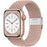 Pink Sand Stretchable Braided Loop Apple Watch Bracelet For iWatch Series On Sale