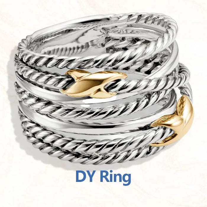 925 Sterling Silver David Yurman Style Fashion Jewelry Rings On Sale