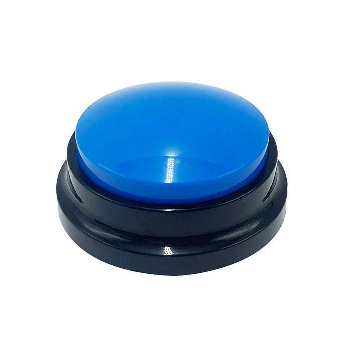 House Pet Training Communication Buzzer Blue Button With Playback And 30 Second Voice Recordings On Sale