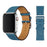 Peacock Blue Genuine Leather Loop Apple Watch Band For iWatch Series On Sale