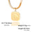 12 Constellation Taurus Zodiac Square Medallion Pendant Snake Chain Necklaces On Sale