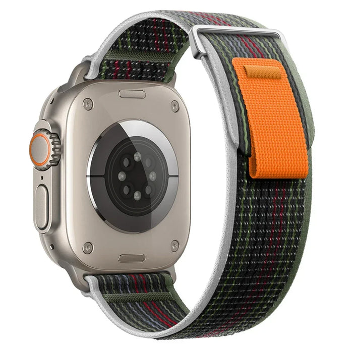 Gray Green Orange Trail Loop Watch Straps Collection For Apple Watch Series On Sale