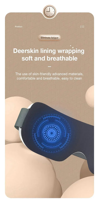 4D Smart Eye Massager with Heat Compression Bluetooth Music On Sale