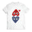 White Unisex Heart Graphic 100% Cotton T-Shirt Casual Short Sleeve Crew Neck Tee For Everyday Wear On Sale