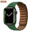 Clover Green Leather Link Magnetic Loop Apple Watch Band On Sale