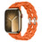 Orange Bike Chain Link Silicone Watch Band for Apple Watch Compatible Models 38mm - 49mm On Sale