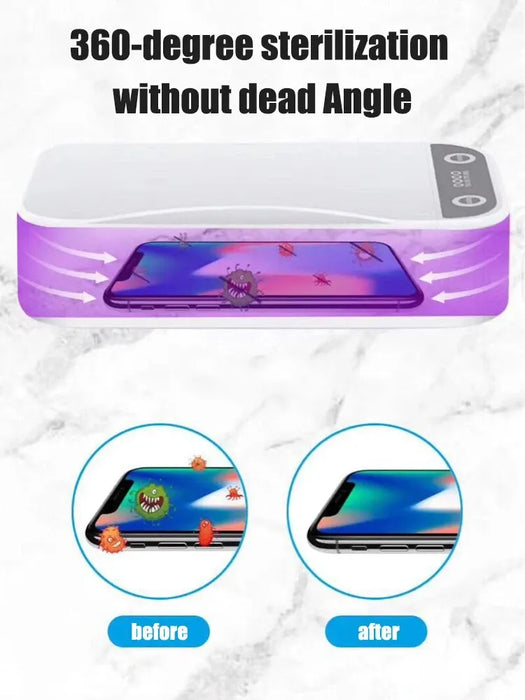 Portable UV Sterilizer Aromatherapy Box With Wireless Smart Phone Charger