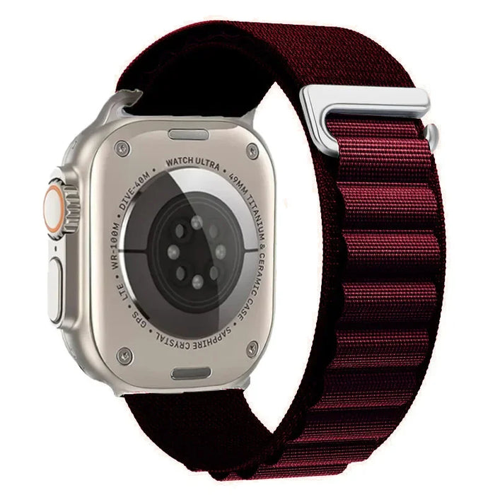 Wine Red Alpine Loop Collection For Apple Watch Series On Sale