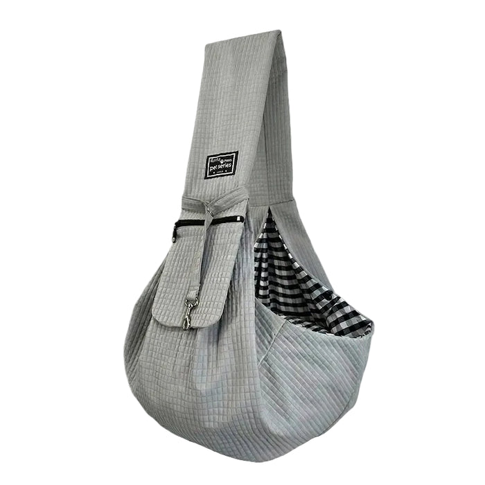 Pet Dog Travel Carrier Crossbody Bag In Gray On Sale
