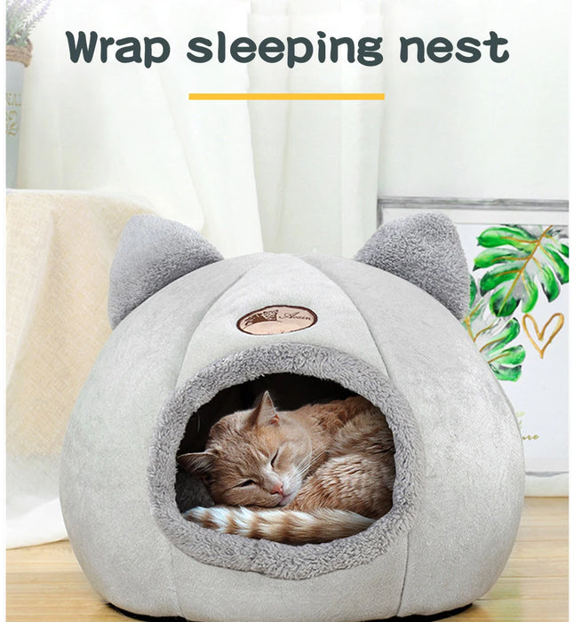 Indoor Two Ways Soft Winter Cat or Puppy Tent Bed On Sale