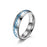 6mm silver stainless steel glow-in-the-dark Elvish letter ring on sale