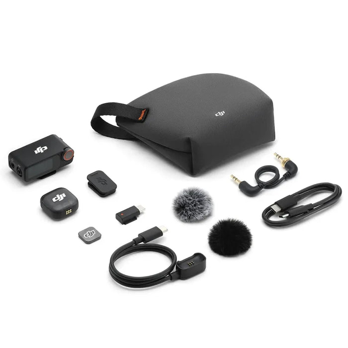 DJI Mic Mini 3 (1 TX 1 RX) - Wireless Microphone System with Dual Transmitters, Noise Reduction, 32-Bit Float Recording, 400m Transmission, and Optional Charging Case On Sale