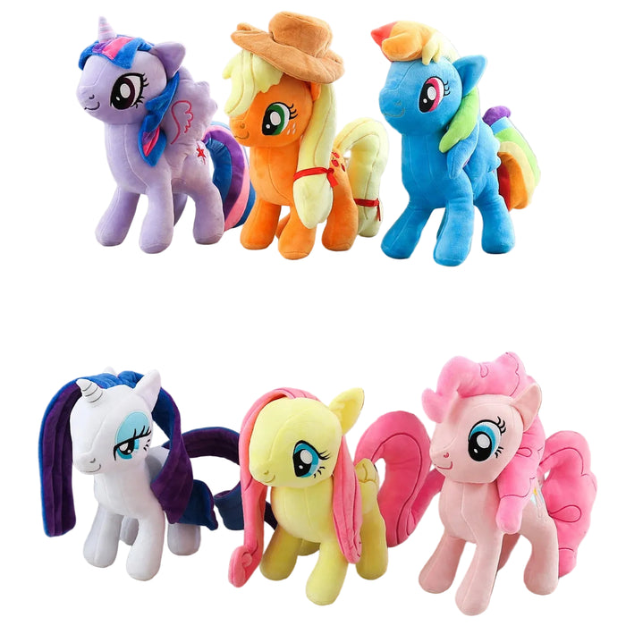 Adorable Unicorn Pony Plush Doll Anime Style Fantasy Character Plush Toy 28-33cm On Sale
