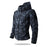 Black Scale Pattern Men’s Waterproof Softshell Jacket with Fleece Lining – Hooded Outdoor Camouflage Coat On Sale