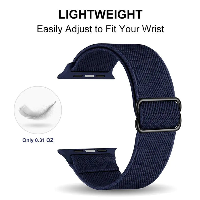 Adjustable Scrunchie Watch Strap For Apple Watch Band Series 49mm, 45mm, 44mm, 42mm, 41mm, 40mm, 38mm On Sale
