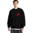 Unisex Embroidered Letter A Sweatshirt Casual Round Neck Cotton Blend Pullover Top On Sale