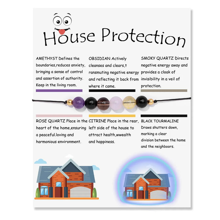 Smooth Round Natural Gem Stone Energy Bracelets for Home Balance On Sale – Amethyst, Obsidian, Smoky Quartz, Rose Quartz, Citrine, Black Tourmaline