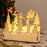 Winter Wonderland Candle Holder DIY Wooden Christmas Desktop Ornaments Home Decoration On Sale