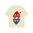 Beige Unisex Heart Graphic 100% Cotton T-Shirt Casual Short Sleeve Crew Neck Tee For Everyday Wear On Sale