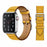 Jaune Ambre Yellow Genuine Leather Loop Apple Watch Band For iWatch Series On Sale