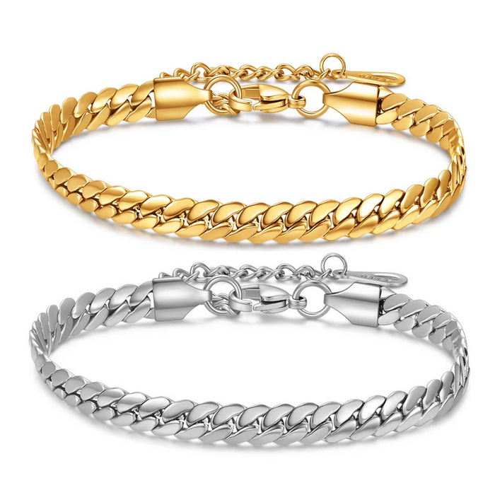 Stainless Steel Miami Chunky Link Chain Bracelets On Sale