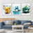 Pokemon Animated Series Characters Canvas Prints Painting Style Wall Art Posters For Home Decor On Sale
