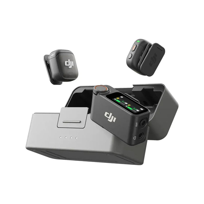 DJI Mic Mini 3 Wireless Microphone System with Dual Transmitters, Noise Reduction, 32-Bit Float Recording, 400m Transmission, and Optional Charging Case On Sale